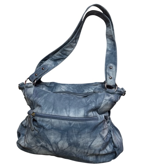 Angel Barcelo Blue Shoulder Bag - Picture 2 of 13